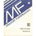 Ludwig van Beethoven MENUET G-DUR NA FORTEPIAN. MINIATURA FORTEPIANOWA 90