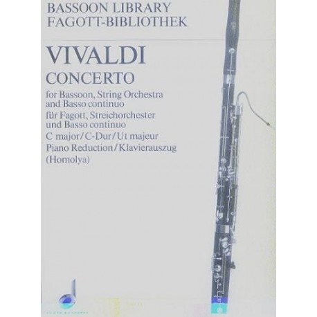 Antonio Vivaldi CONCERTO C-DUR FOR BASSOON, STRING ORCHESTRA AND BASSO CONTINUO [antykwariat]