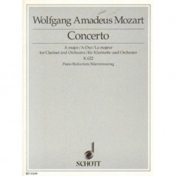 CONCERTO A MAJOR FOR CLARINET AND ORCHESTRA K 622. PIANO REDUCTION Wolfgang Amadeus Mozart