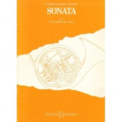 Ludwig van Beethoven SONATA OP. 17 FOR HORN AND PIANO [antykwariat]