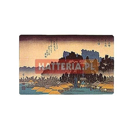 Utagawa Hiroshige WIECZORNY DZWON W IKEGAMI [pocztówka]