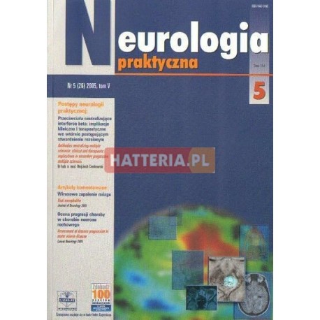 NEUROLOGIA PRAKTYCZNA. NR 5 (26) 2005. TOM 5 [antykwariat]
