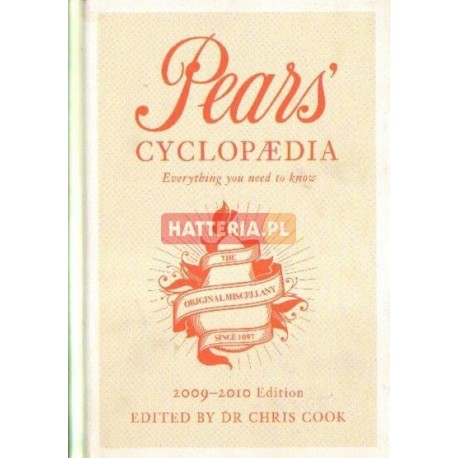 Christopher Cook (red.) PEARS' CYCLOPAEDIA. 2009-2010 EDITION [antykwariat]