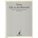 ODE AN DEN WESTWIND. MUSIK FUR VIOLONCELLO UND ORCHESTER Hans Werner Henze