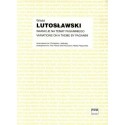 WARIACJE NA TEMAT PAGANINIEGO. OPRACOWANIE NA DWA FORTEPIANY I PERKUSJĘ Witold Lutosławski