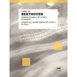 Ludwig van Beethoven SONATA CIS-MOLL OP. 27 NR 2 "KSIĘŻYCOWA" NA FORTEPIAN