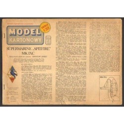 MODEL KARTONOWY SUPERMARINE "SPITFIRE" MK IXC.