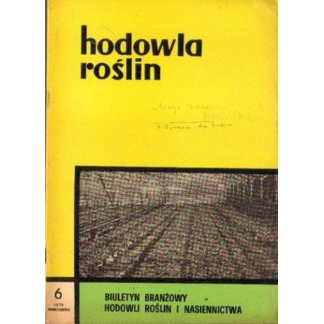 HODOWLA ROŚLIN NR 6/1979