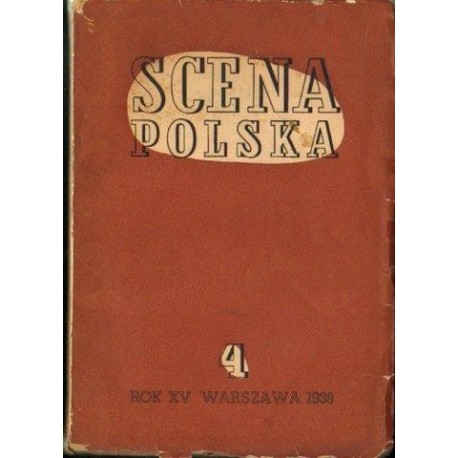 SCENA POLSKA. ZESZYT 4. ROK XV (1938) [antykwariat]