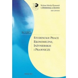 STUDENCKIE PRACE EKONOMICZNE, INŻYNIERSKIE I PRAWNICZE. NR 2 (2012)