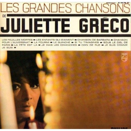 Juliette Gréco LES GRANDES CHANSONS DE JULIETTE GRECO [płyta winylowa używana]