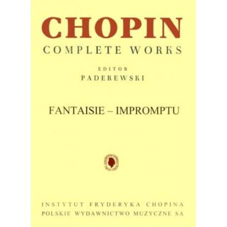 Fryderyk Chopin FANTASIE-IMPROMPTU CIS-MOLL OP. 66, CWS NA FORTEPIAN