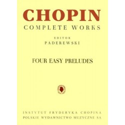 Fryderyk Chopin CZTERY ŁATWE PRELUDIA Z OP. 28, CWS NA FORTEPIAN