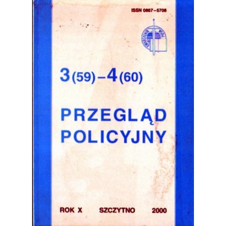 PRZEGLĄD POLICYJNY 3(59)-4(60) [antykwariat]