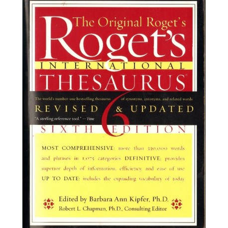 ROGET'S INTERNATIONAL THESAURUS. SIXTH EDITION (REVISED & UPDATED) [antykwariat]