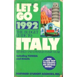 LET'S GO: THE BUDGET GUIDE TO ITALY 1992 (red. Jassica Goldberg) [antykwariat]