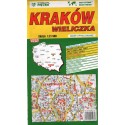 KRAKÓW-WIELICZKA. PLAN MIASTA 1:21500