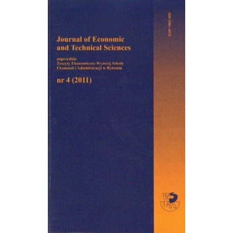 JOURNAL OF ECONOMIC AND TECHNICAL SCIENCES NR 4 (2011)