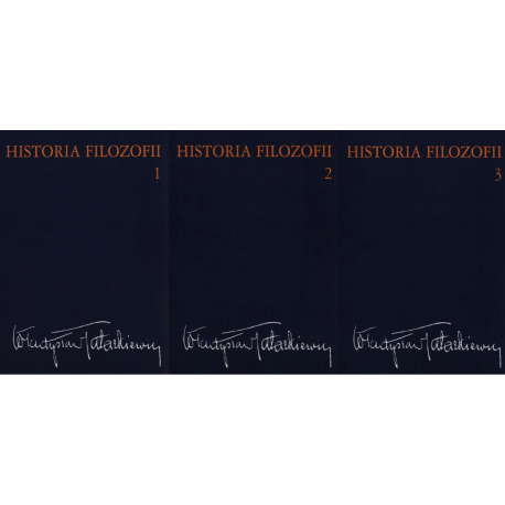 HISTORIA FILOZOFII Władysław Tatarkiewicz (Komplet-3 tomy) [antykwariat]