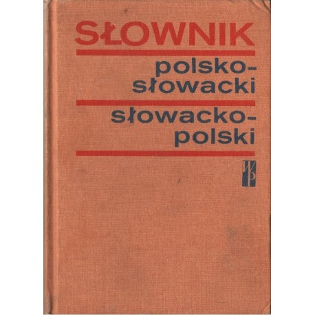 SŁOWNIK POLSKO-SŁOWACKI I SŁOWACKO-POLSKI [antykwariat]