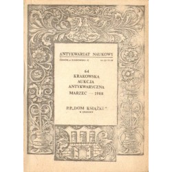 64 KRAKOWSKA AUKCJA ANTYKWARYCZNA MARZEC 1988