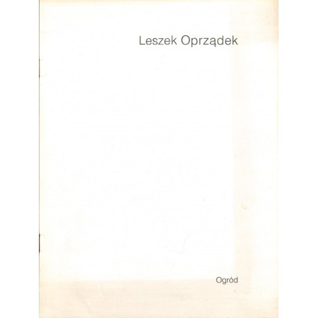 OGRÓD. RZEŹBA W CERAMICE Leszek Oprządek