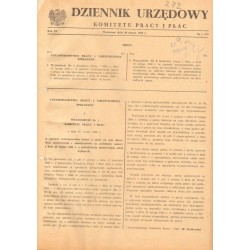 DZIENNIK URZĘDOWY KOMITETU PRACY I PŁAC