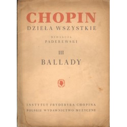 Fryderyk Chopin: BALLADY NA FORTEPIAN