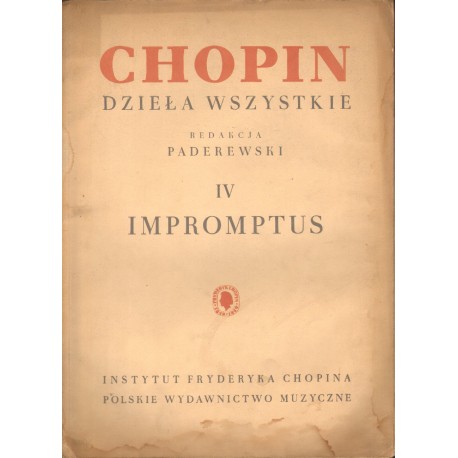 Fryderyk Chopin: IMPROMPTUS NA FORTEPIAN