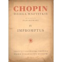 Fryderyk Chopin: IMPROMPTUS NA FORTEPIAN