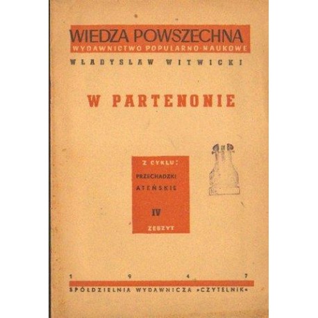 W PARTENONIE Władysław Witwicki [antykwariat]