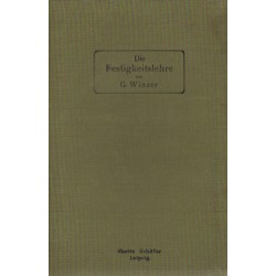 DIE FESTIGKEITSLEHRE von Gustav Winzer [antykwariat]