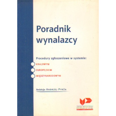 PORADNIK WYNALAZCY (red. Andrzej Pyrża) [antykwariat]