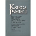 KSIĘGA PAMIĘCI. TOMY 1-5. TRANSPORTY POLAKÓW DO KL AUSCHWITZ Z RADOMIA I INNYCH MIEJSCOWOŚCI KIELECCZYZNY 1940-1944