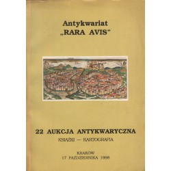 22 AUKCJA ANTYKWARYCZNA. KSIĄŻKI - KARTOGRAFIA
