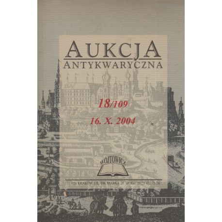 AUKCJA ANTYKWARYCZNA 18/109 16-10-2004
