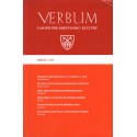 VERBUM CASOPIS PRE KRESTANSKU KULTURU ROCNIK XXX, C 1-2019