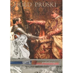 Okładka przedstawiająca fragment obrazu HOŁD PRUSKI - KOLOROWANKA