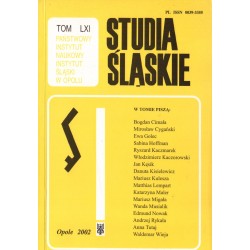 STUDIA ŚLĄSKIE TOM 61