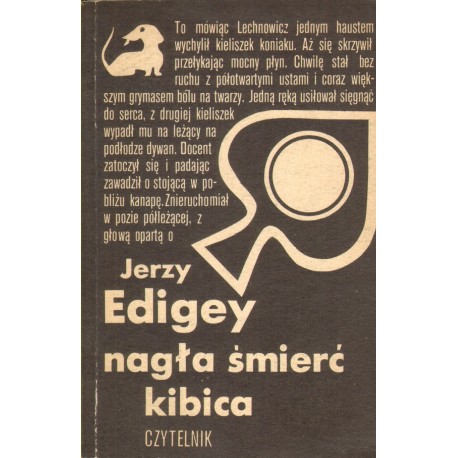 NAGŁA ŚMIERĆ KIBICA Jerzy Edigey