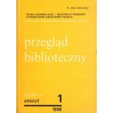 PRZEGLĄD BIBLIOTECZNY ROCZNIK 64. ZESZYT 1-1996