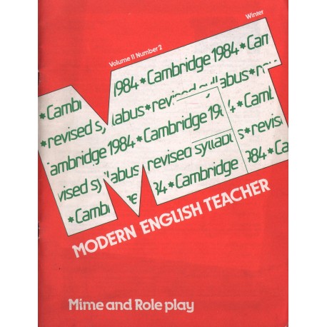 MODERN ENGLISH TEACHER. VOLUME 11. NUMBER 2 MODERN ENGLISH TEACHER. VOLUME 11. NUMBER 2