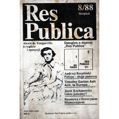 RES PUBLICA 8/88 RES PUBLICA 8/88