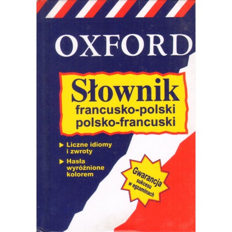 SŁOWNIK FRANCUSKO-POLSKI, POLSKO-FRANCUSKI