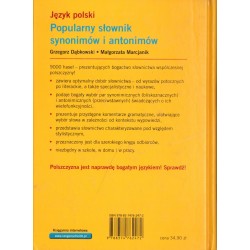 POPULARNY SŁOWNIK SYNONIMÓW I ANTONIMÓW