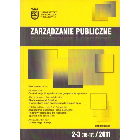 ZARZĄDZANIE PUBLICZNE 2-3 (16-17) 2011 ZARZĄDZANIE PUBLICZNE 2-3 (16-17) 2011