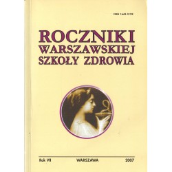 ROCZNIKI WARSZAWSKIEJ SZKOŁY ZDROWIA