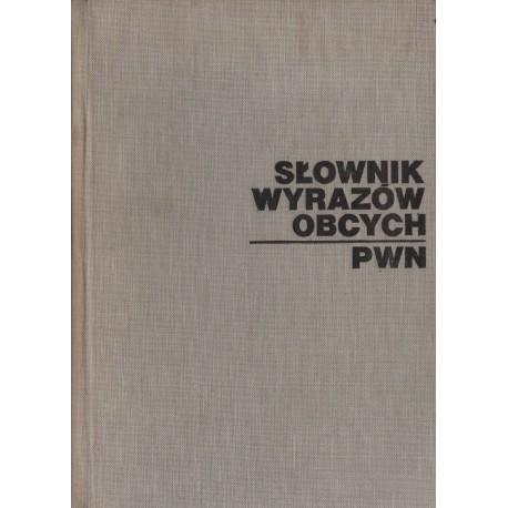 SŁOWNIK WYRAZÓW OBCYCH PWN