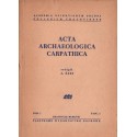 ACTA ARCHAEOLOGICA CARPATHICA. TOM 1
