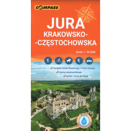 JURA KRAKOWSKO-CZĘSTOCHOWSKA. MAPA TURYSTYCZNA (laminowana) JURA KRAKOWSKO-CZĘSTOCHOWSKA. MAPA TURYSTYCZNA (laminowana)